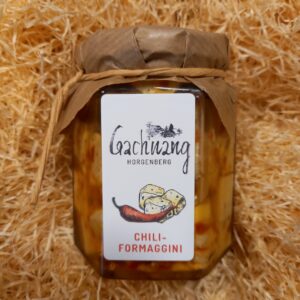 Formaggini Chili, Glas à 100g