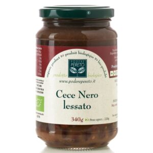 Podere Pereto - Cece Nero Lessato (schwarze Kichererbsen, gekocht), 340g